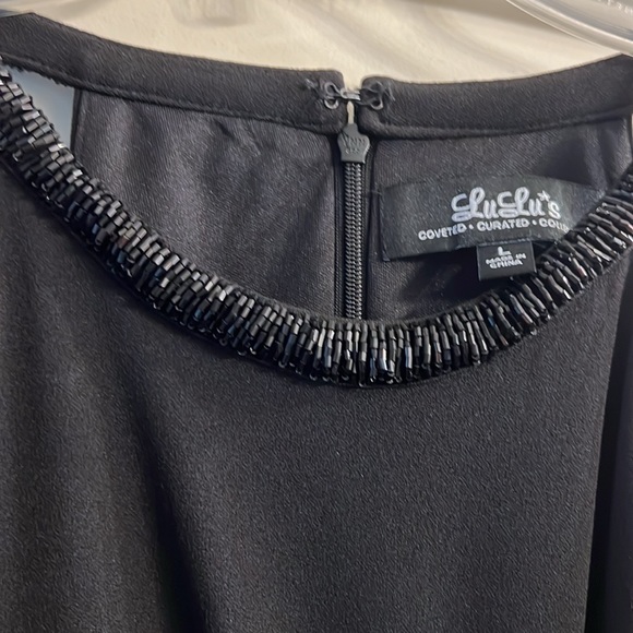 Lulu’s Girl in the Mirror Black Beaded Maxi Dress - Picture 6 of 9